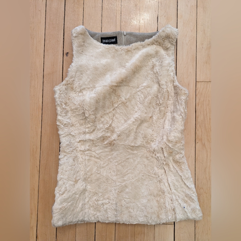 Jean Paul fur top sleeveless